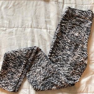 Snake print pants